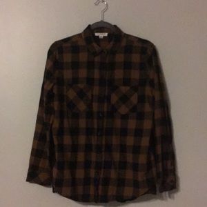 Plaid flannel - ruffled back